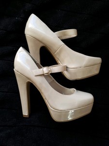 new look beige heels