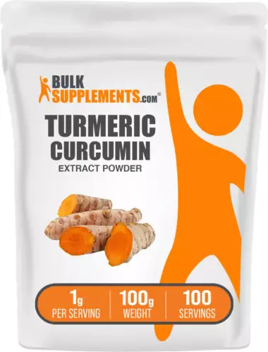 BulkSupplements Turmeric Extract Powder (95% Curcuminoids) - 1g Per Serving