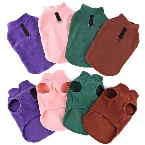 Warm Fleece Dog Cat Coat Jacket Small Puppy Jumper Vest Winter Clothes Apparel - Picture 12 of 24