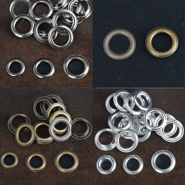 Large Size Leather Craft Eyelets Rings Grommets 20/50 Sets NonRusting