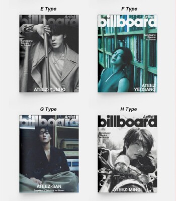 BILLBOARD ARTIST_ATEEZ EDITION A~J Ver./Magazine (Photo Book)+Card