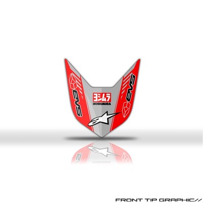 2002 2003 2004 HONDA CRF 450R FRONT TIP GRAPHIC MOTOCROSS DIRT BIKE THICK DECAL 