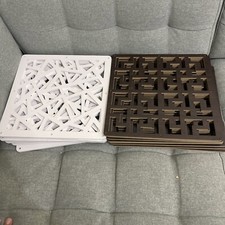 Room Dividers, Partition Partition 16 Pieces White &black Room