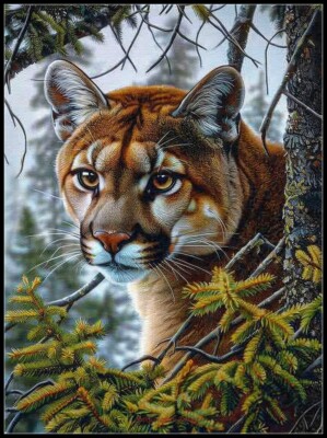 Eyes of the Wilderness 2 - Counted Cross Stitch Patterns - Color & BW Symbols
