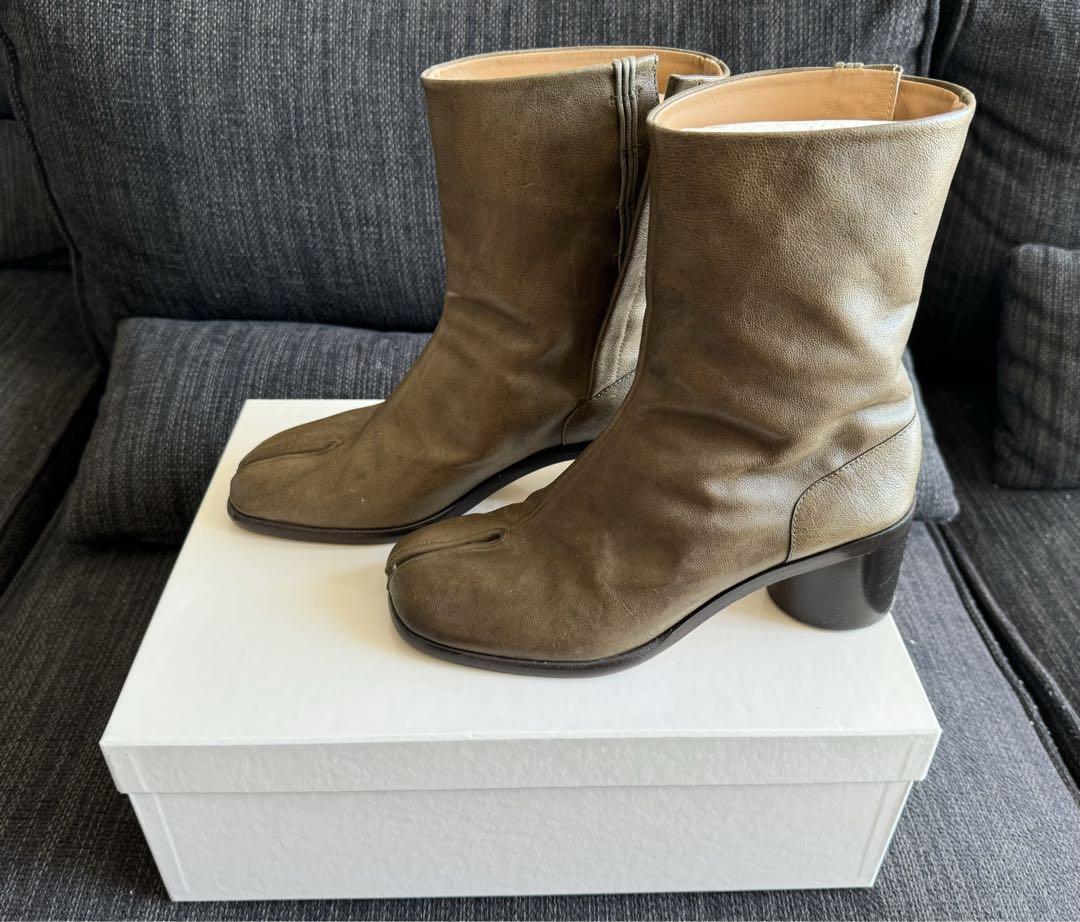 Maison Margiela Camel Leather Tabi Boots 6Cm Men Boots Shoes Maison Margiela Camel Leather Tabi Boots 6Cm Men Boots Shoes