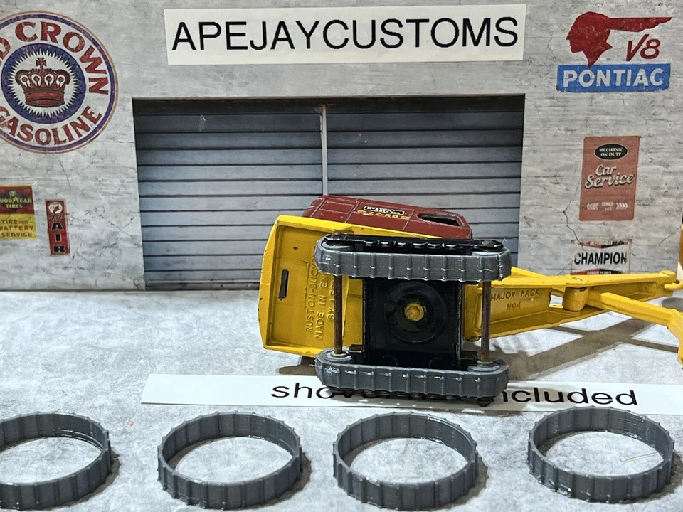 Lesney Matchbox Major Pack  Ruston Bucyrus 22-RB Shovel #4 Grey (TRACKS ONLY) - Image 3 of 3