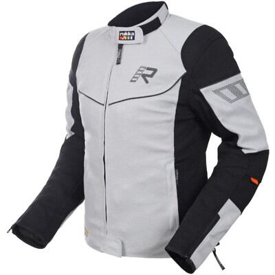 Rukka Motorcycle Textile Jacket Womens 42 - Airgobina 2.0 - Comfortable - Grey-Black