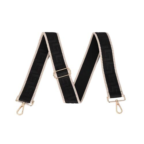 Wide Purse Strap Replacement Crossbody Shoulder Bag Strap Adjustable Black