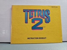Tetris 2 Instruction Manual ONLY  Nintendo, NES Booklet