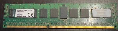 Kingston 8GB 1Rx4 PC3-12800R 11-12-C2 KVR16R11S4/8I 1.5V - Photo 1/2