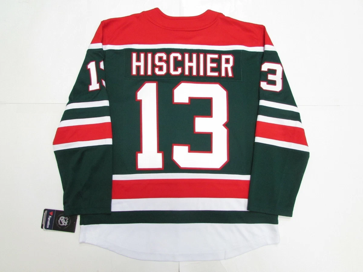 Men's New Jersey Devils Nico Hischier adidas White Reverse Retro 2.0  Authentic Player Jersey