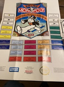 Monopoly w/Manual & Poster NES Nintendo