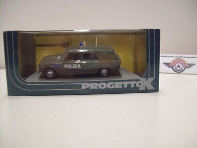 Alfa Romeo Giulia SW ''POLIZIA'', 1967, Green, Progetto K (Italy) 1:43, OVP