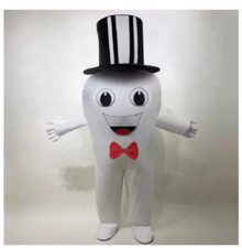 Tooth Mascot Costume Adult Size Care Costume Facny Dress for advertising