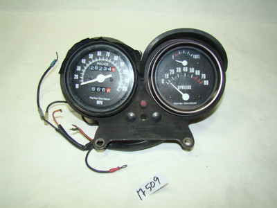 Harley FXRP tach speedo fuel gauges + mount FXR Police FXRD FXRT