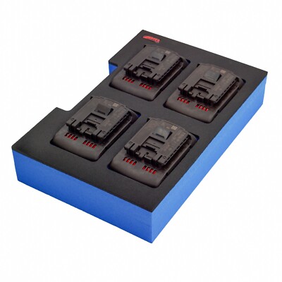 Bosch 4x Akkus ProCore 18V 5.5,8, 12Ah Schaumeinlage halbe L-Boxx 102, 136 APTEX