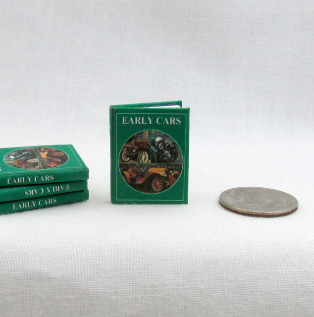EARLY CARS1:12 Scale Miniature Readable Illustrated Book