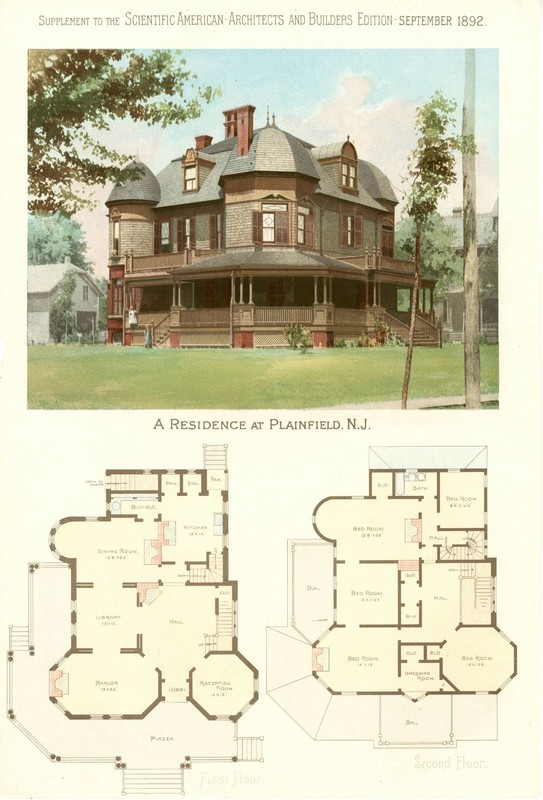 Plainfield, N. J.  -  Scientific American Architects and Builders Edition - 1892
