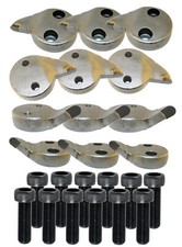 SET 12x Messer Fr&auml;smesser Baumstumpfr&auml;se f&uuml;r Laski F FZ P + Schrauben