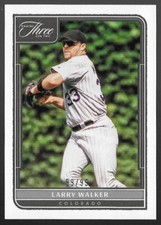 2022 Panini THREE & TWO #37 Larry Walker 99/99 - Rockies - HOF - Free Ship!