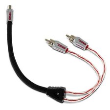 RCA Audio Y Adapter 1 Female 2 Male Jack Splitter Red HQRCA1F2M DS18