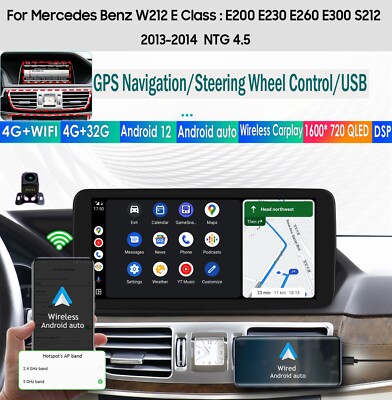 10.25'' Android For Mercedes Benz E Class W212 2013-2014 NTG 4.5 Car Stereo DSP