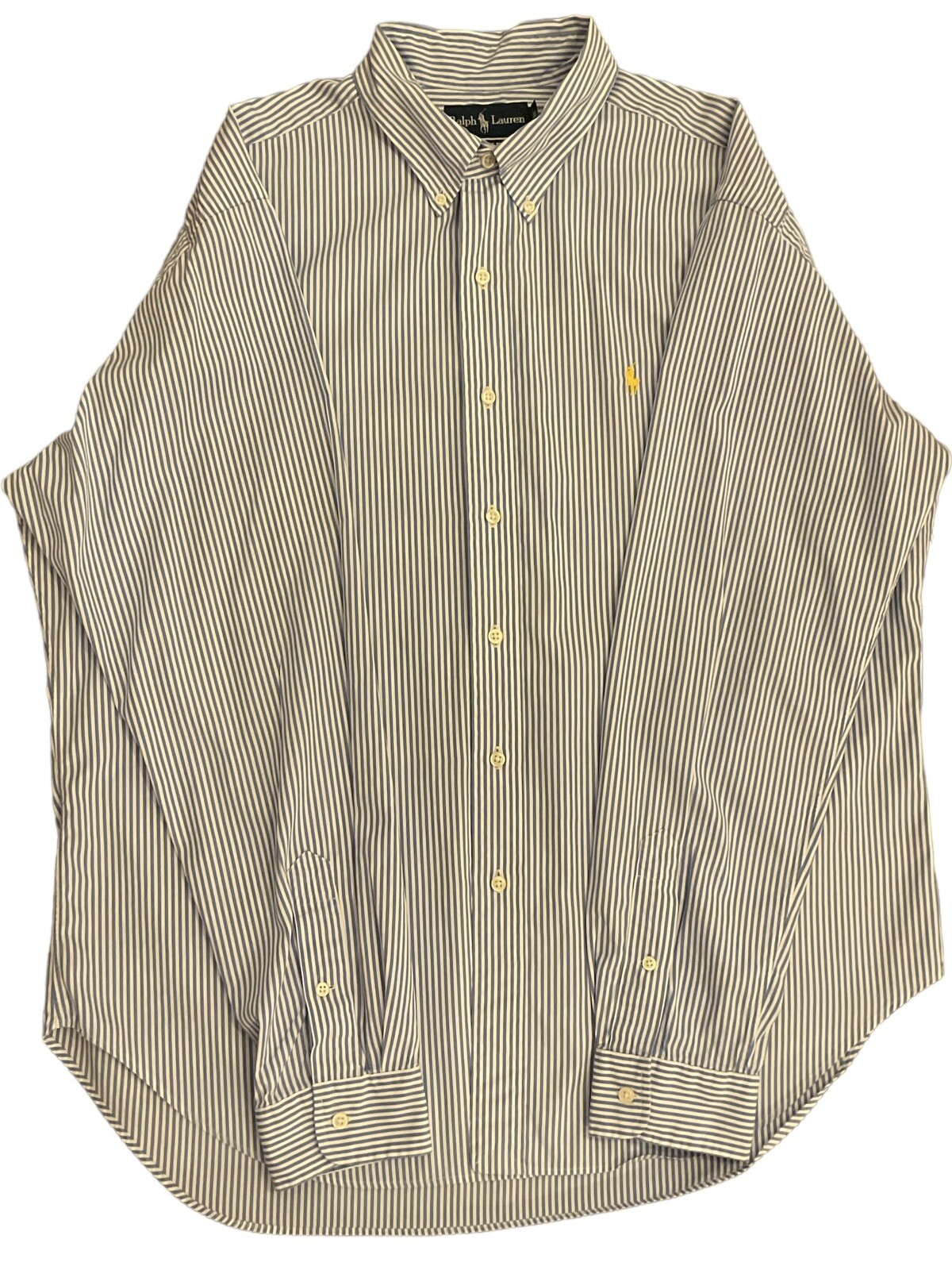 Ralph Lauren CUSTOM FIT long sleeve button down striped shirt men's XXL equivalent / eaa469338 main image 1