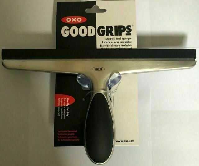 Oxo Good Grips Stainless Steel Squeegee, Silver/Black