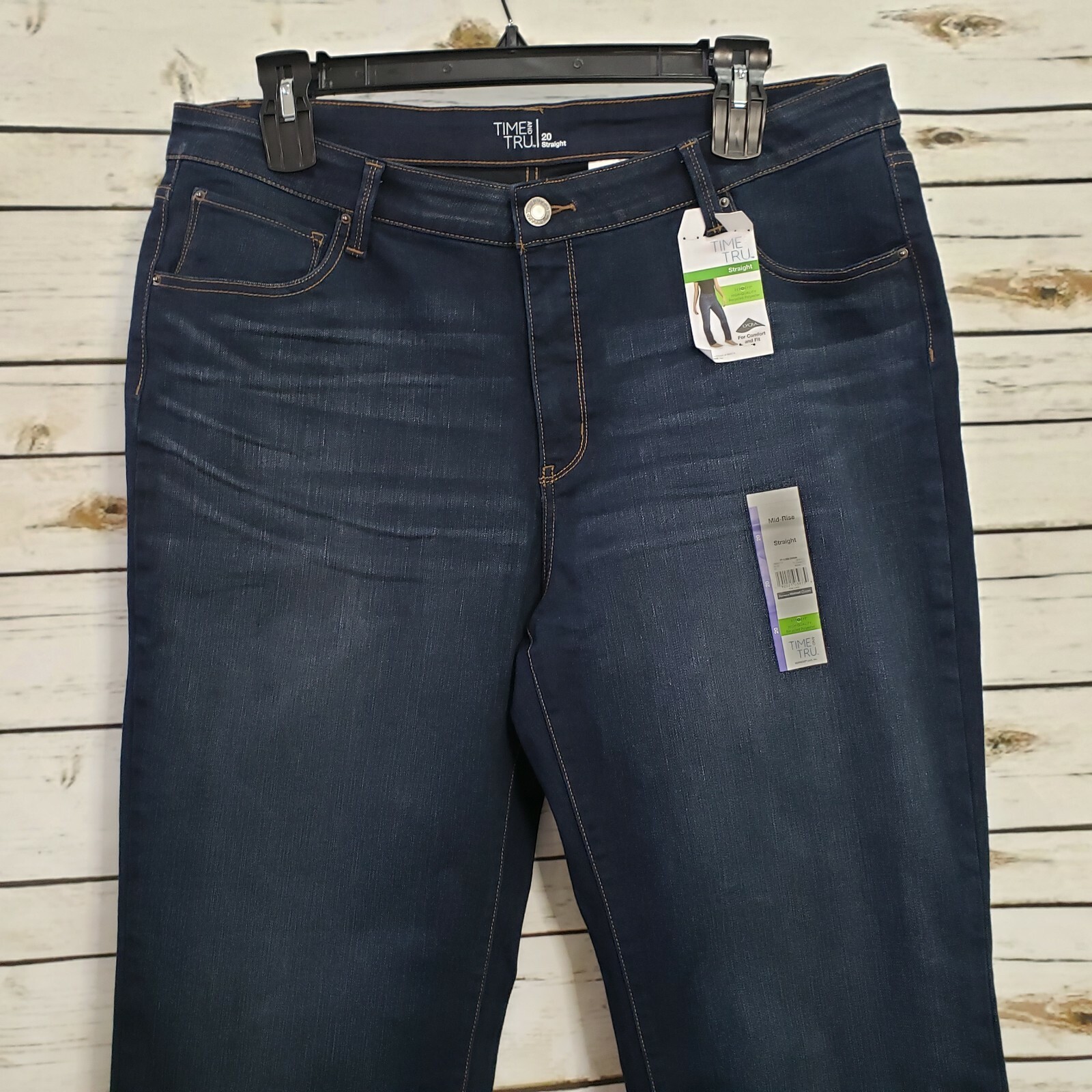 Tru Modern Mid Rise Straight Jeans 