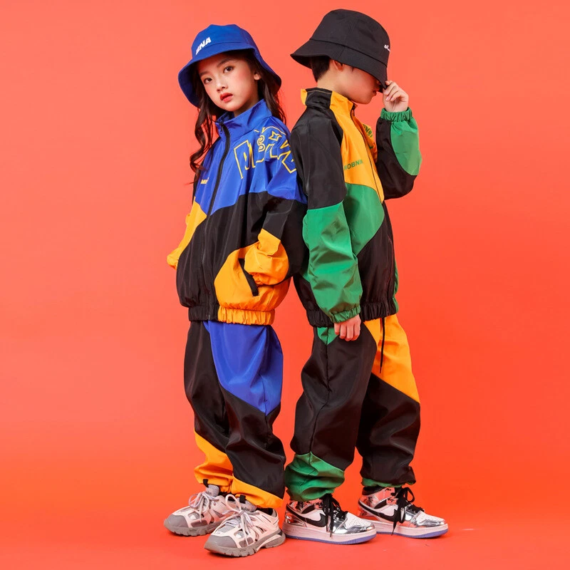 Kids Street Dance Costume Boys Hip Hop Performance Clothes Cool