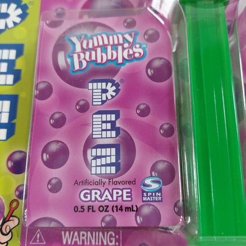 Vintage Pez Yummy Bubbles Dispensers x3 Different Designs NOS New - Bild 7 von 12