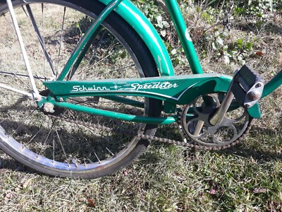 Vintage 1959 Schwinn Green speedster bicycle bike CANTILEVER