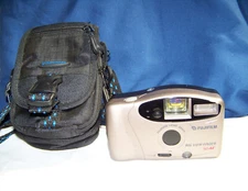 Fujifilm Big Viewfinder 50 AF Point & Shoot Film Camera & Case - EUC 