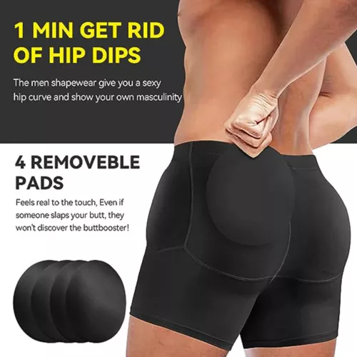 Herren Po Push Up Unterhose Höschen Padded Unterwäsche Butt Lifter Body Shaper - Bild 4 von 30