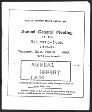 Bristol Shipping Association Annual Meeting Brochure Members List Henbury 1964
