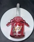 Fenton Hand-Painted Bill Fenton Limited #571 Cranberry Basket -Free Shipping