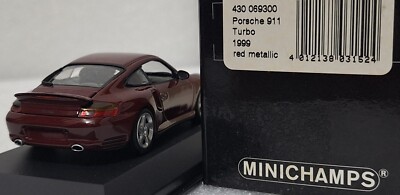 Porsche 911 (996) Turbo 1999 Dark Red 1:43 Minichamps 430069300