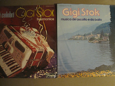 LOT OF 2 GIGI STOK LPS MOTIVI CELEBRI / MUSICA DE'ASCOLTO E DA BALLO VG+ SHRINK!