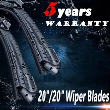 NEW 20''&20'' ALL SEASON WINDSHIELD WIPER BLADES Premium J-hook High Quality