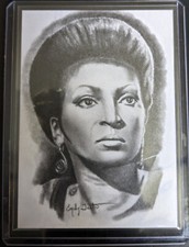 2017 Star Trek 50th Anniversary Lt. Uhura Emily Tester Original Art Card UNIQUE
