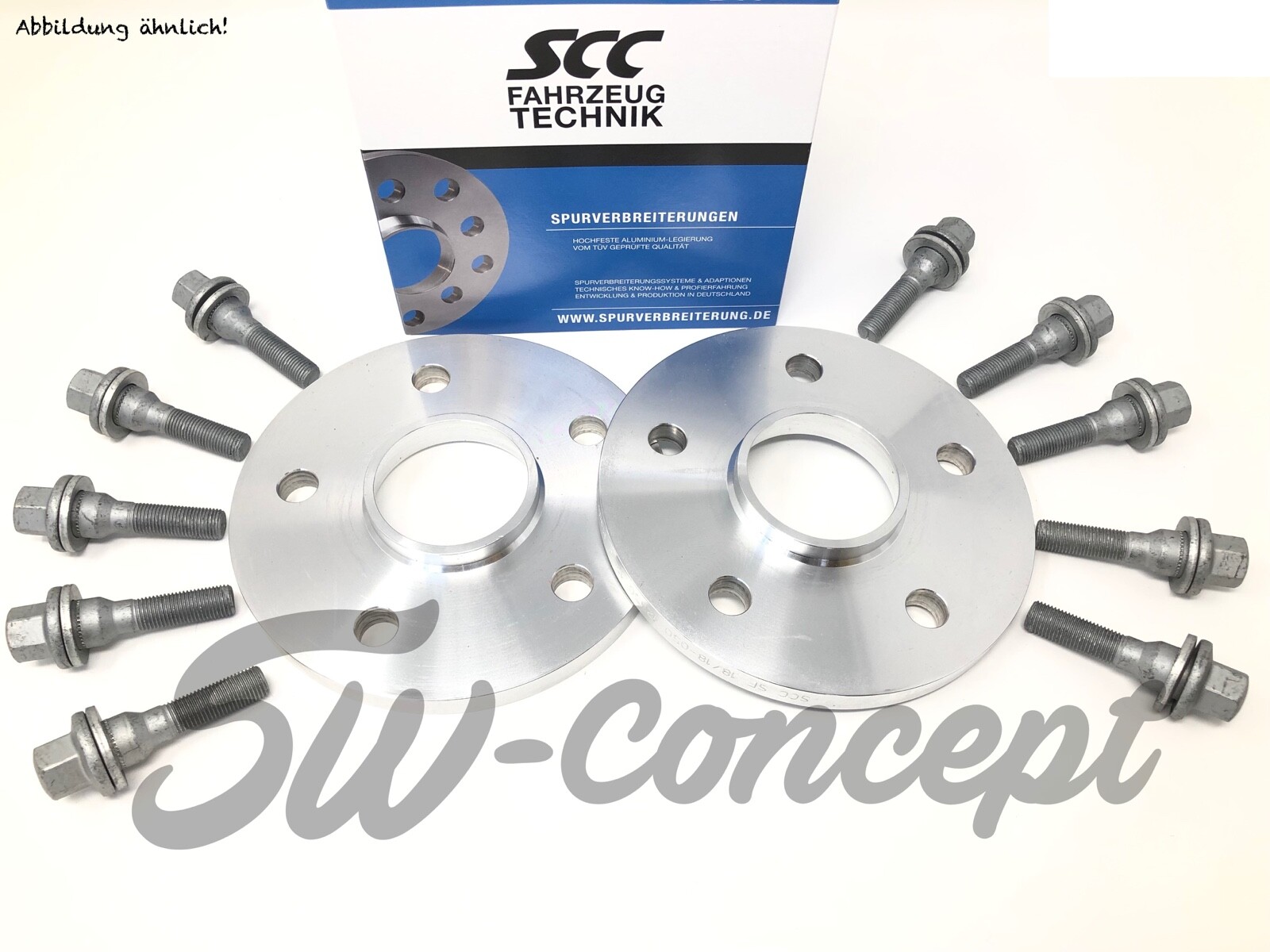 Distanziali Ruote In Alluminio Per Hyundai Santa Fe I (2000-2006) - Kit 4 Pezzi Da 20mm (40mm Per Asse) Con Certificato TÜV E Dadi
