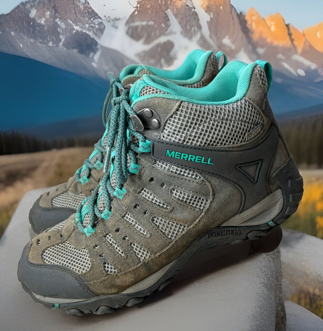 Merrell scarponi da trekking Accentor 2 Mid Ventilatore Trail Sedona Atlantis taglia US 8 5