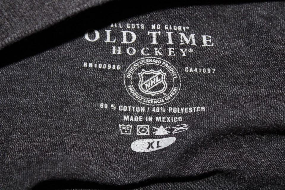 Camiseta OLD TIME HOCKEY NHL Para Hombre Talla XL Gris Gráfico Pittsburgh Penguins Foto 4 de 4