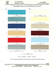 1964 Ford Fairlane Falcon Futura Galaxie Xl Ranchero Paint Chips Ppg 1964 Ford Fairlane Falcon Futura Galaxie Xl Ranchero Paint Chips Ppg