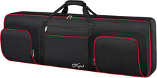 76 Key Keyboard Case Soft Interior: 48.4"X 18"X6.1" Padded Piano Case