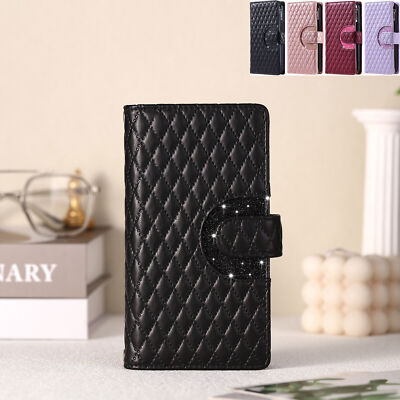 Grid Leather Zipper Wallet Phone Case For Oppo Realme 8 10 C65 C55 C30s 9i V30