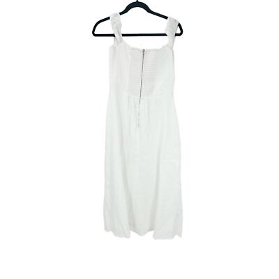 Reformation Seaside Linen Midi Dress in White Size 6 NWT | eBay Reformation Seaside Linen Midi Dress in White Size 6 NWT | eBay