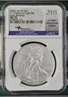 (4 Coin Set) 2023 T-1 Fractional Eagle Set NGC MS70 Mercanti Signed