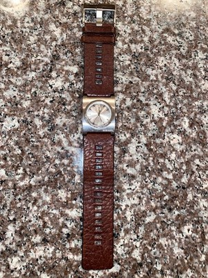 Diesel Only The Brave Men s Brown Leather Watch DZ-1218 Stainless Steel