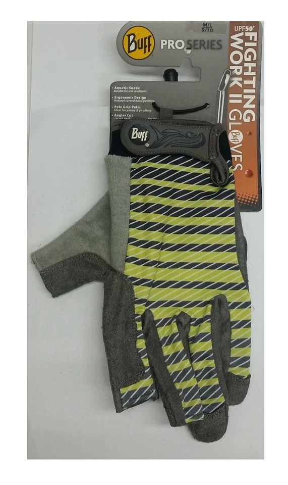 Buff ProSeries Fighting Work 2 перчатки Variegate уголь/лайм M/L 9/10 - Изображение 2 из 4